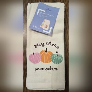 Crofton Blue and Cream Harvest Towel Set